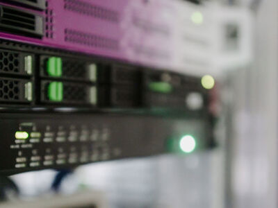 Rack hardware in a server cabinet