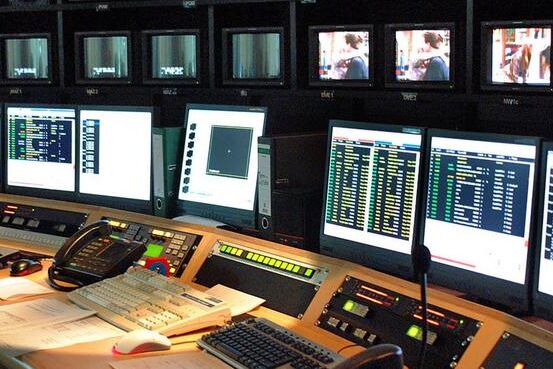 Sendezentrale einer TV-Station