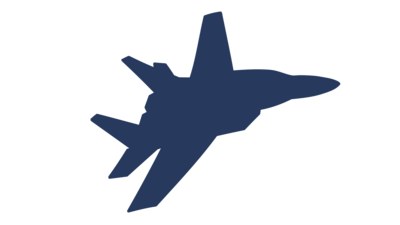Silhouette eines Eurofighters