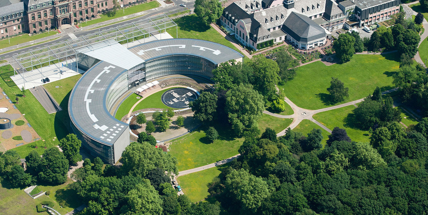 Aerial view of Bayer group headquarters in Leverkusen
